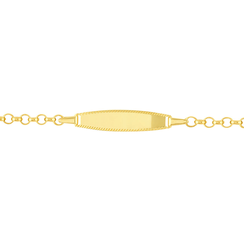 Bracelet Identité Or Jaune