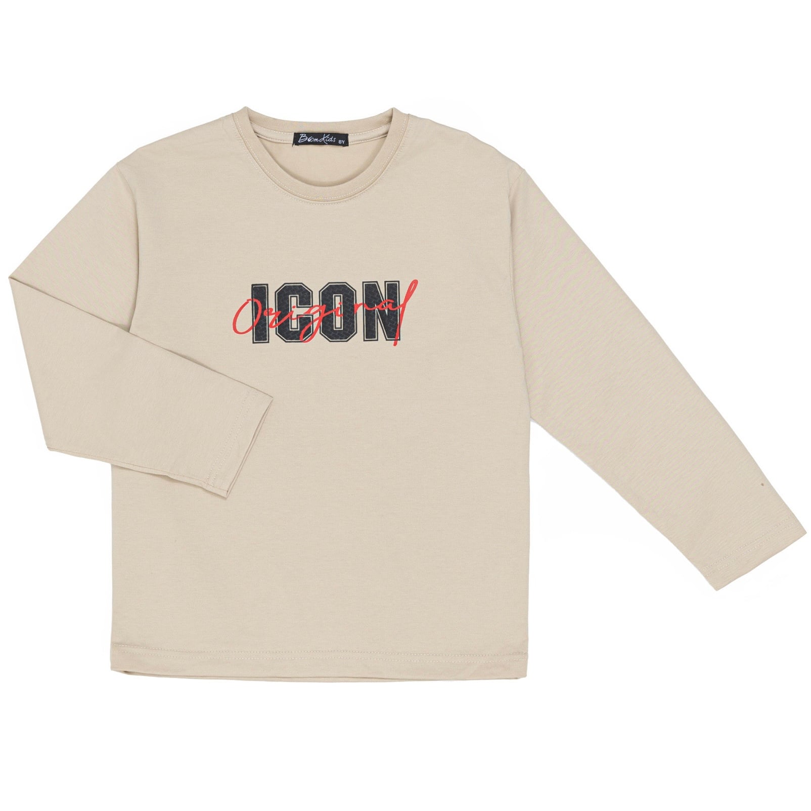 Walking bear icon longsleeves - beige
