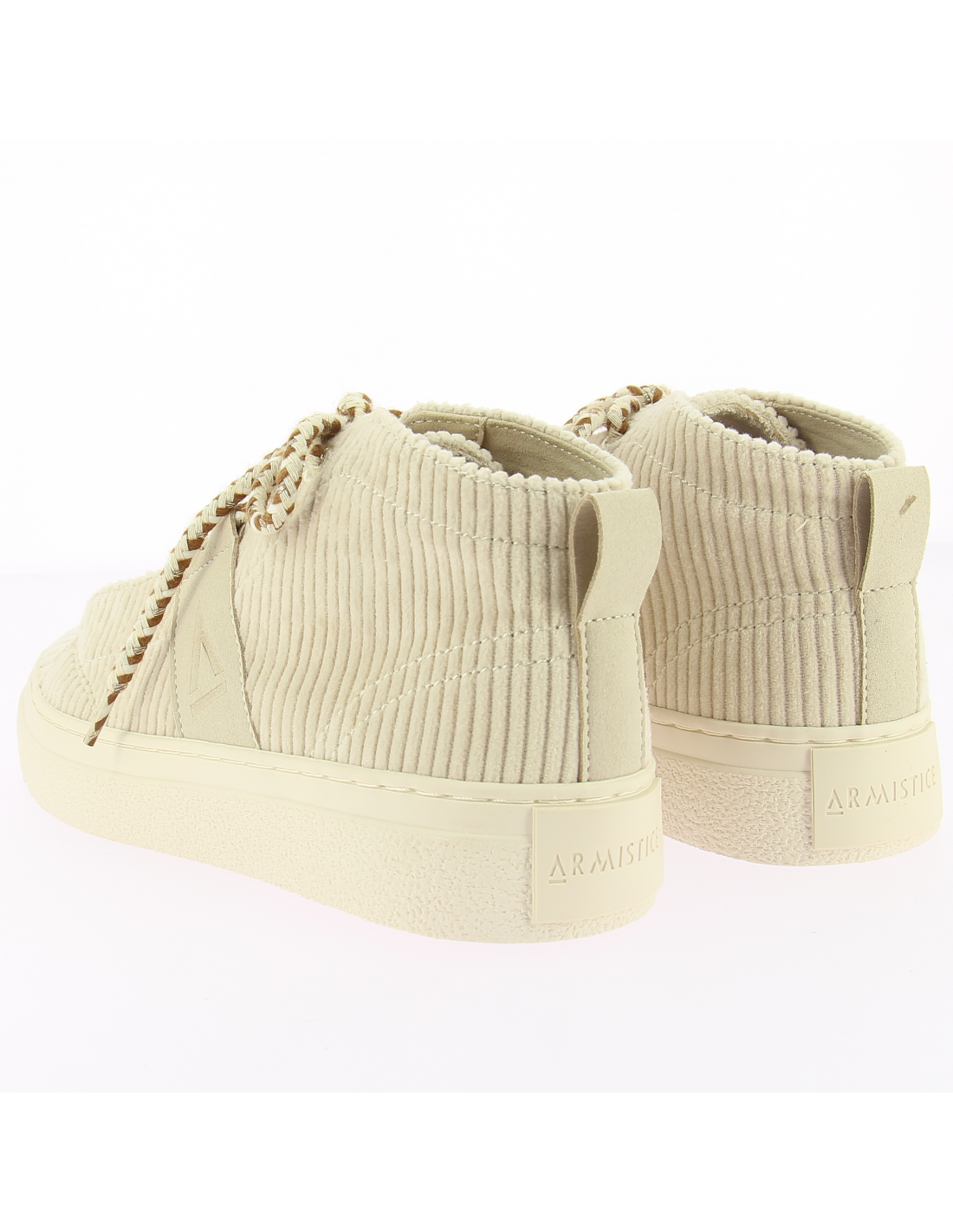 armistice baskets de ville femme onyx mid velours crème