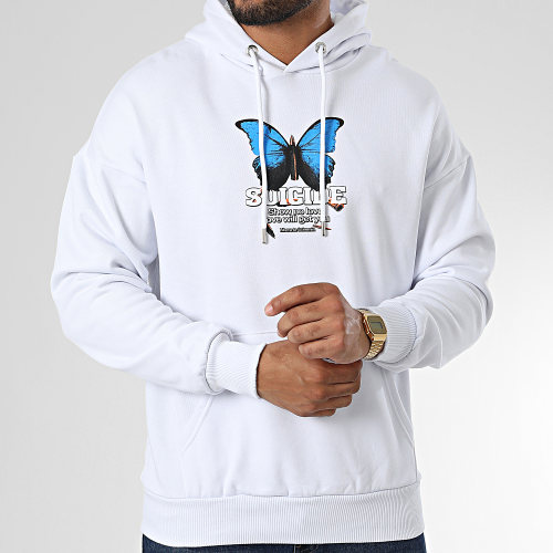 Sweat Capuche LL688 Blanc