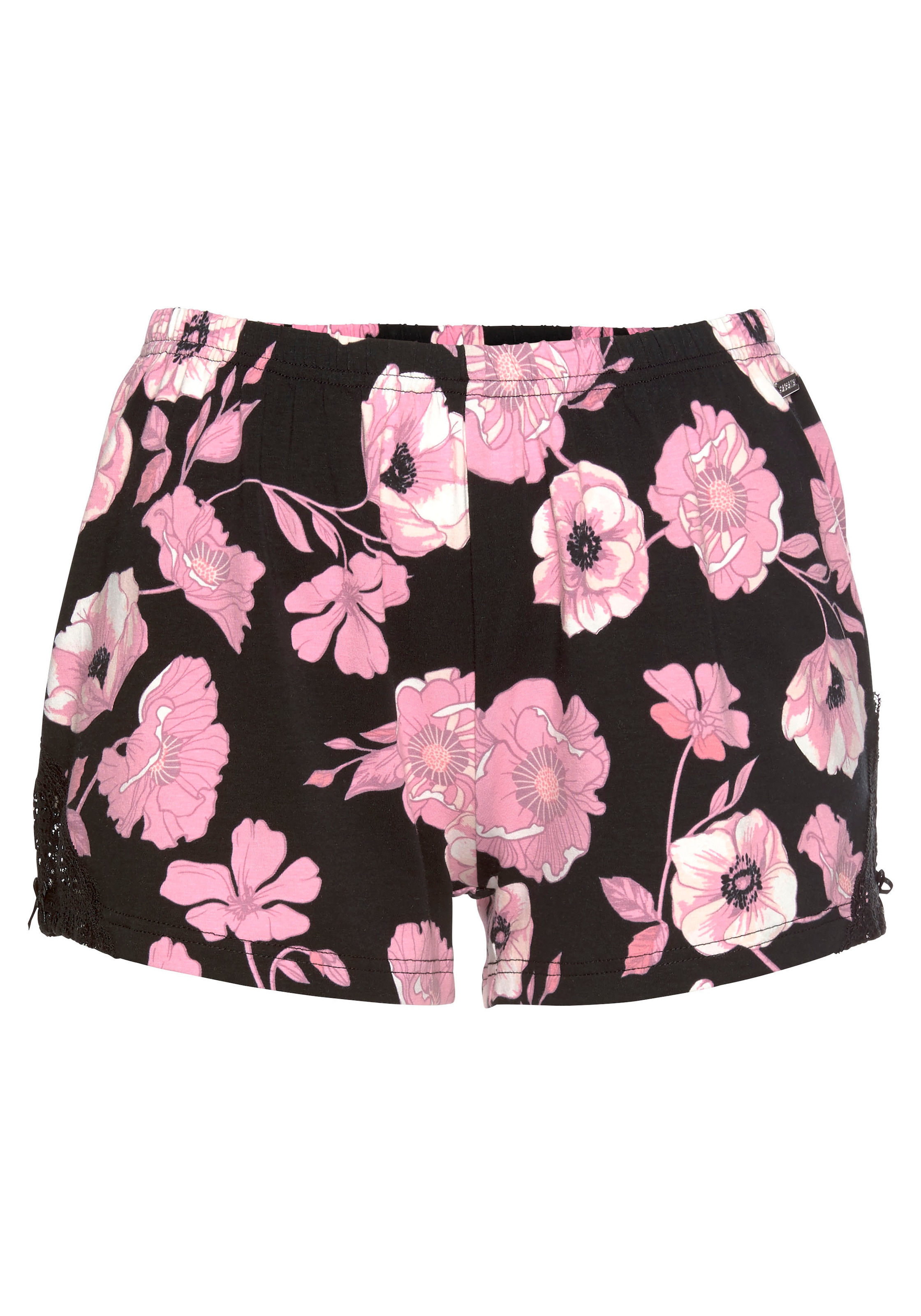 LASCANA Shorts  mit Spitzeneinsätzen