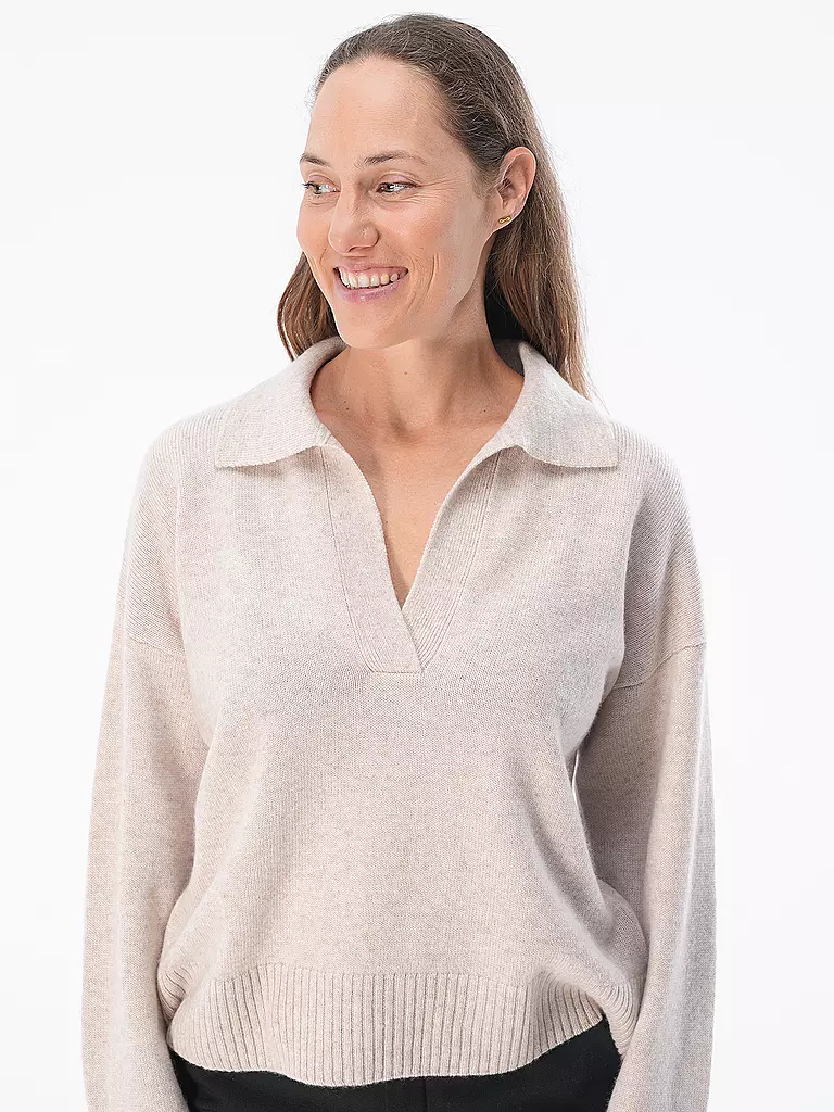 DAVIDA Kaschmirpullover  beige