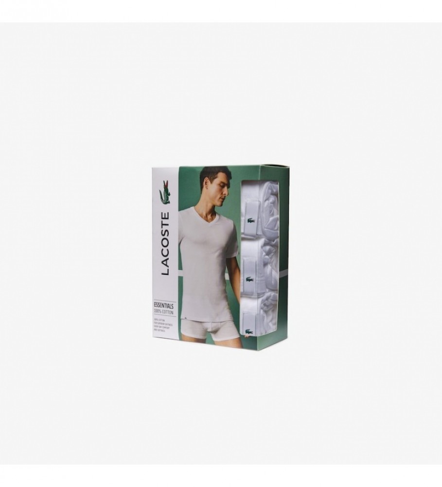 Lacoste Pack 3 camisetas Sous-vetement brancas
