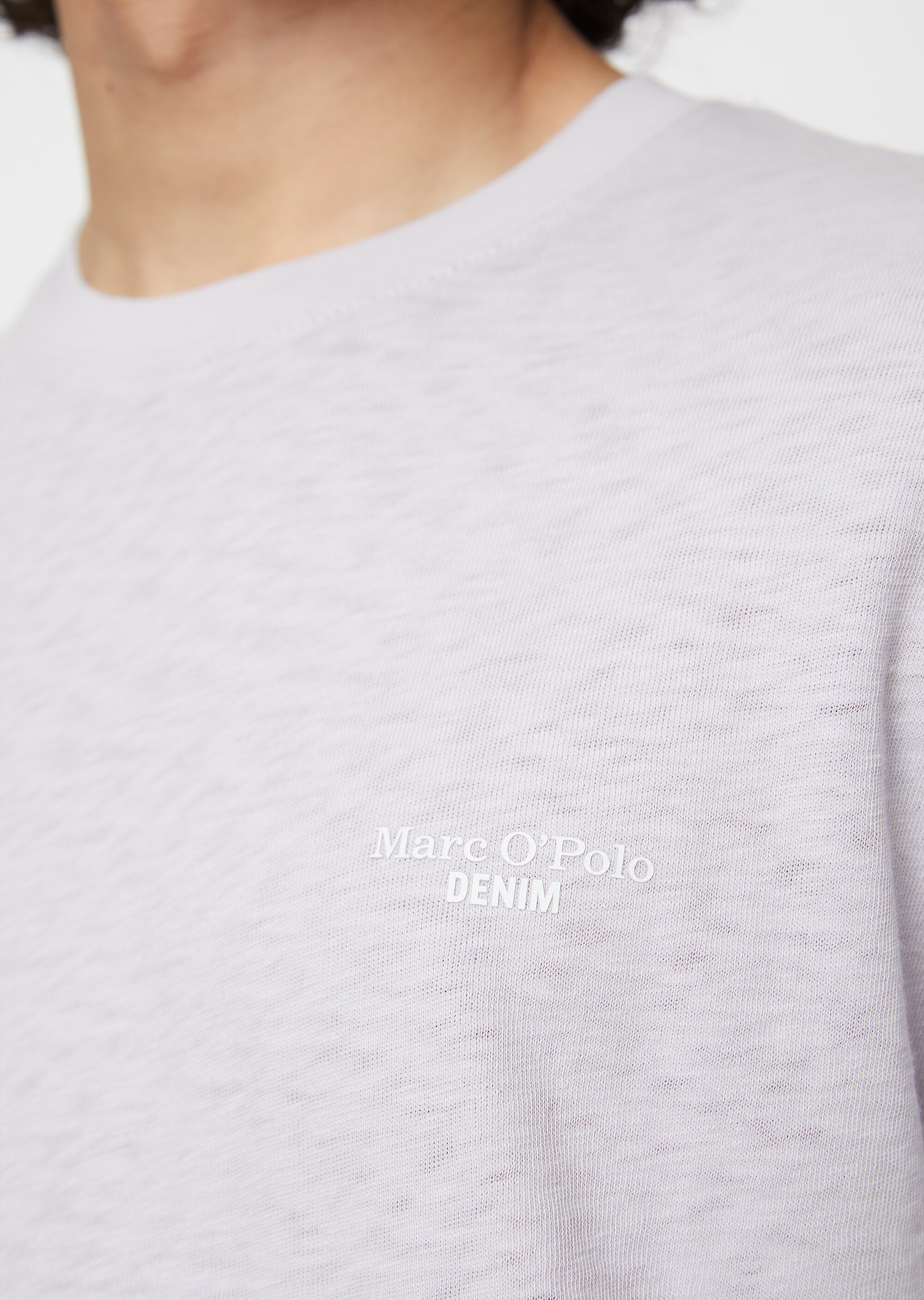 T-Shirt regular aus weichem Bio-Baumwoll-Slub-Garn