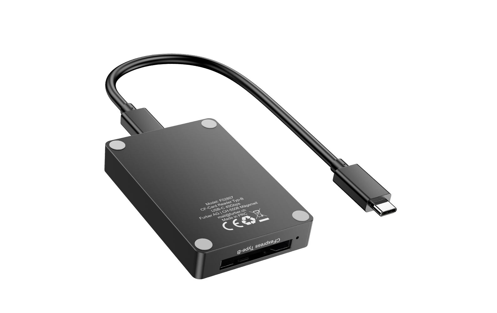 Card Reader Extern USB4 CFexpress Typ BSpeicherkartenleser für grosse Datenmengen hochauflösender Inhalte