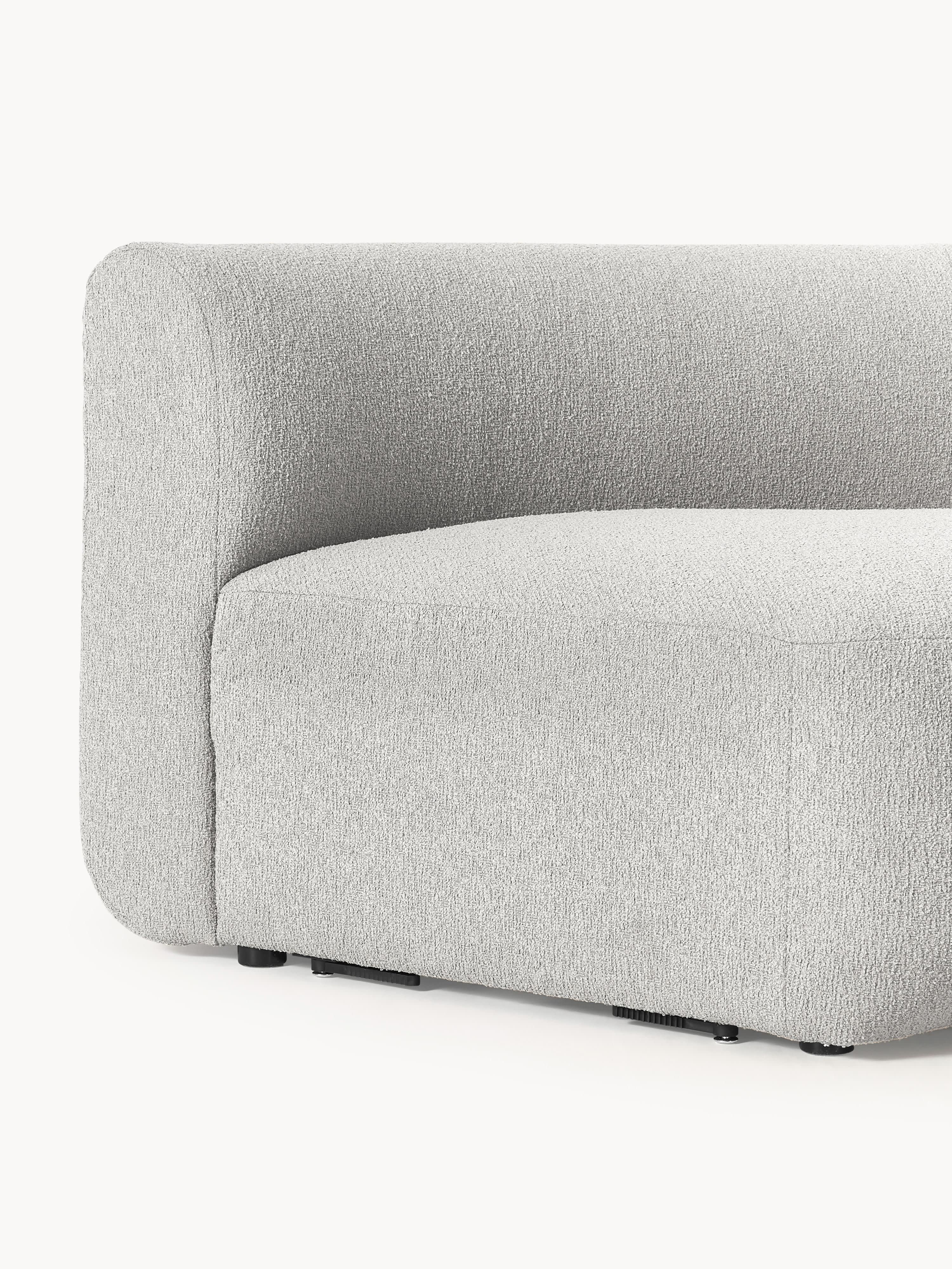 Ronde bouclé hoekmodule Sofia