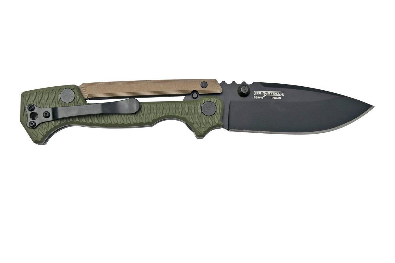 Cold Steel AD-15 Scorpion Lock 58SQODBK OD Green Black zakmes, Andrew Demko design