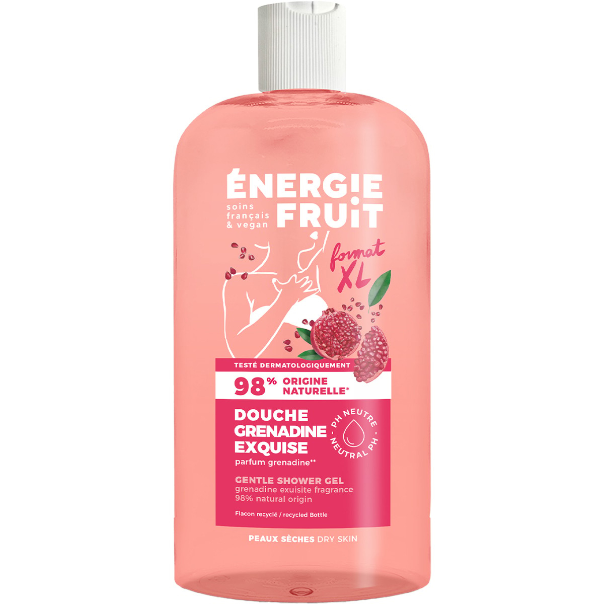 Gel douche hydratant - Grenadine exquise - 500 ml