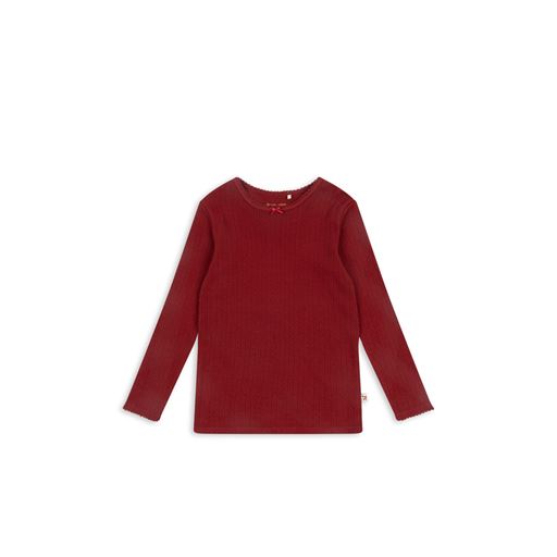 Konges Sløjd Minnie Bluse, Red Dahlia, 110-116 cm
