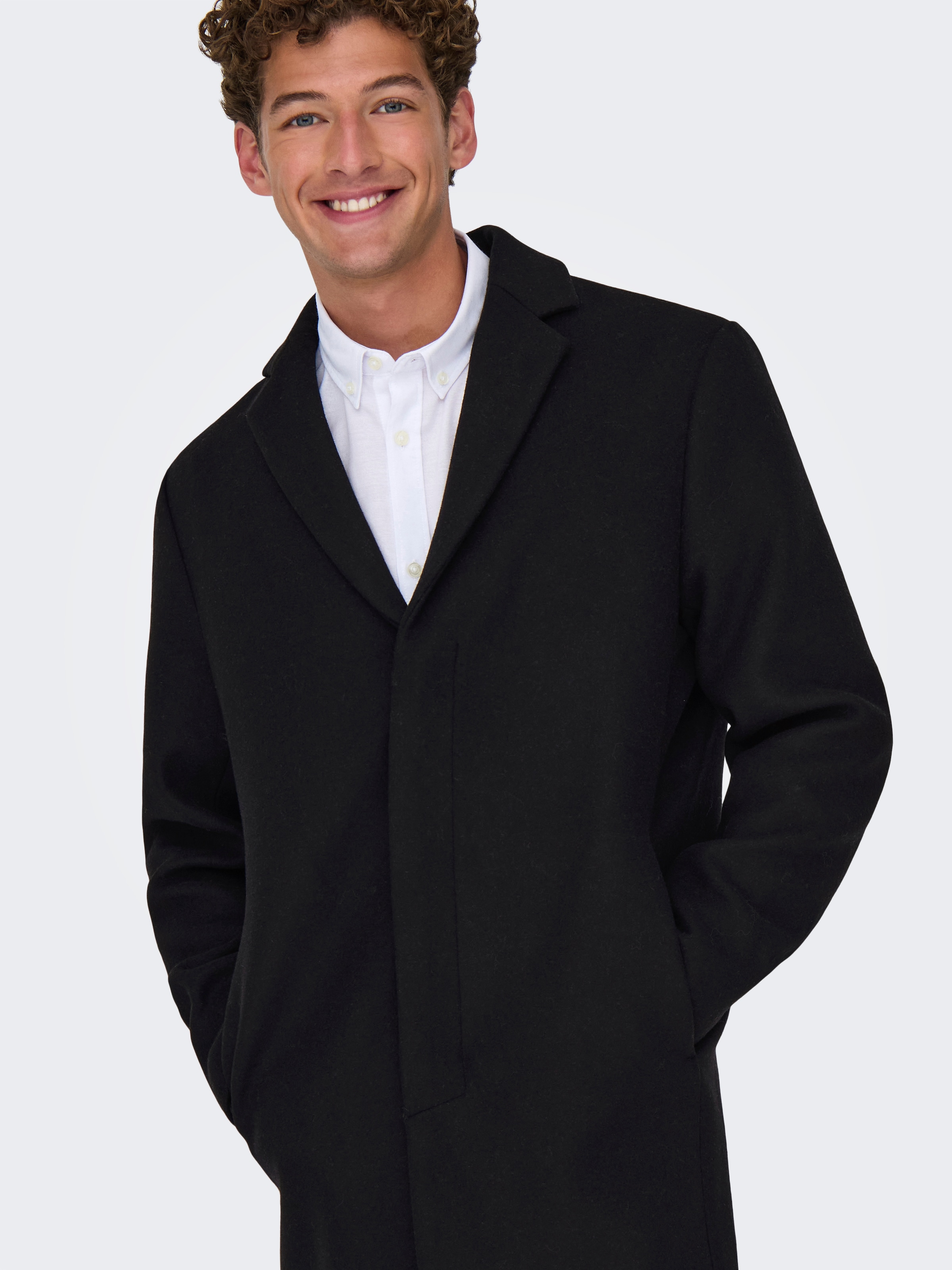 ONLY & SONS Kurzmantel »ONSARON WOOL COAT OTW«