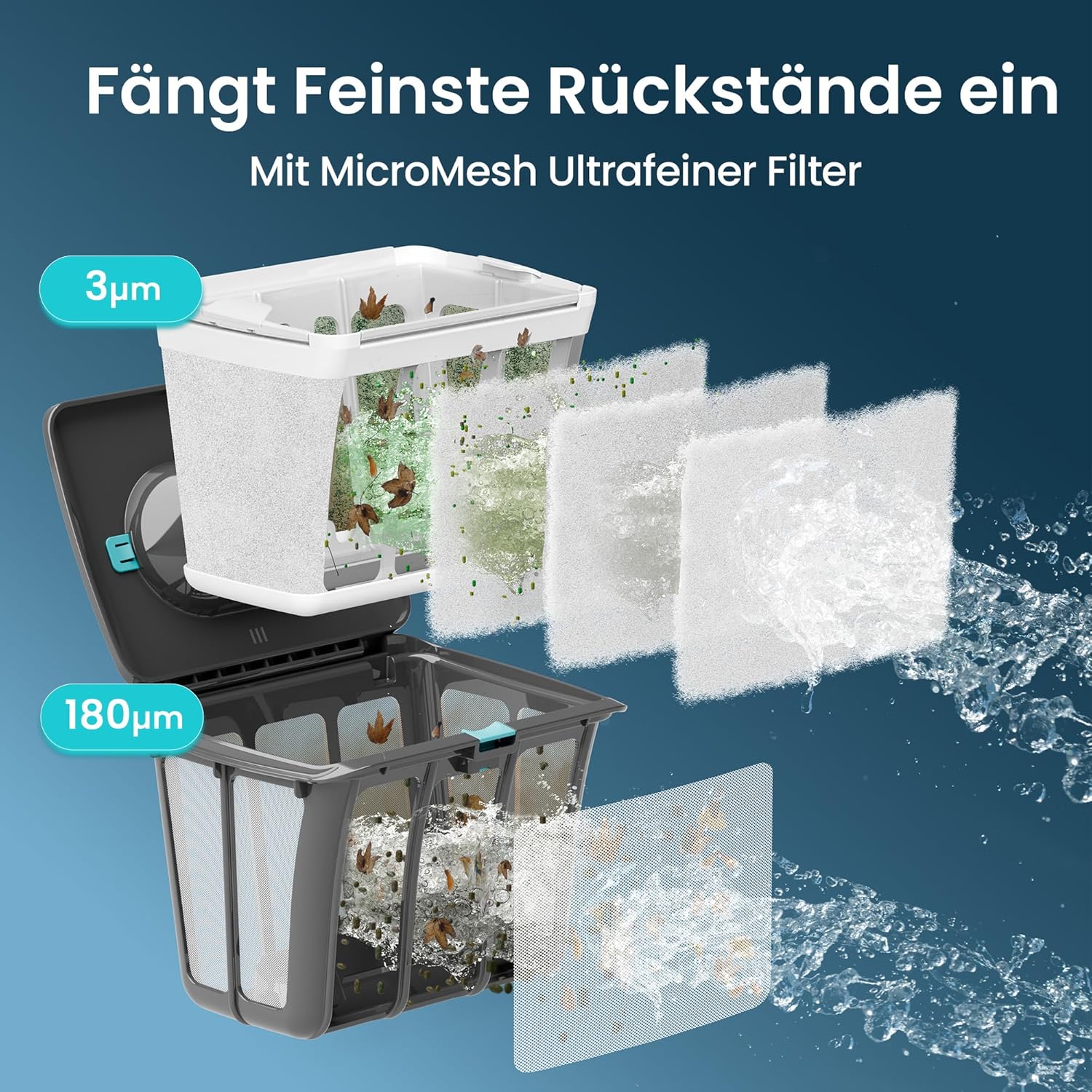 AIPER Scuba S1 APP Upgrade Poolroboter Akku, 180 Min Laufzeit, Ultrafeinfiltration, Pool Bodensauger mit Wand- & Wasserlinienreinigung, App-Steuerung & OTA-Updates, Poolsauger für Pools bis zu 150㎡