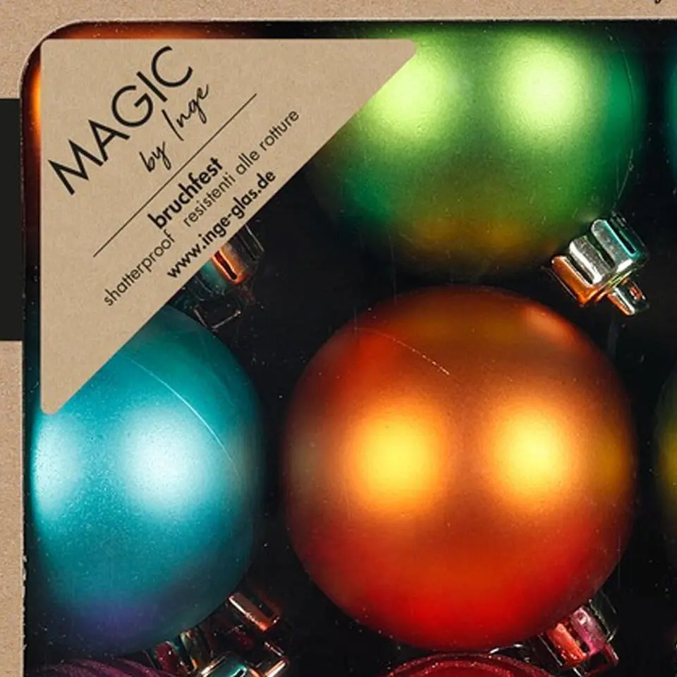 Inge Christmas Decor Kerstballen - 24x - 6 cm - gekleurd
