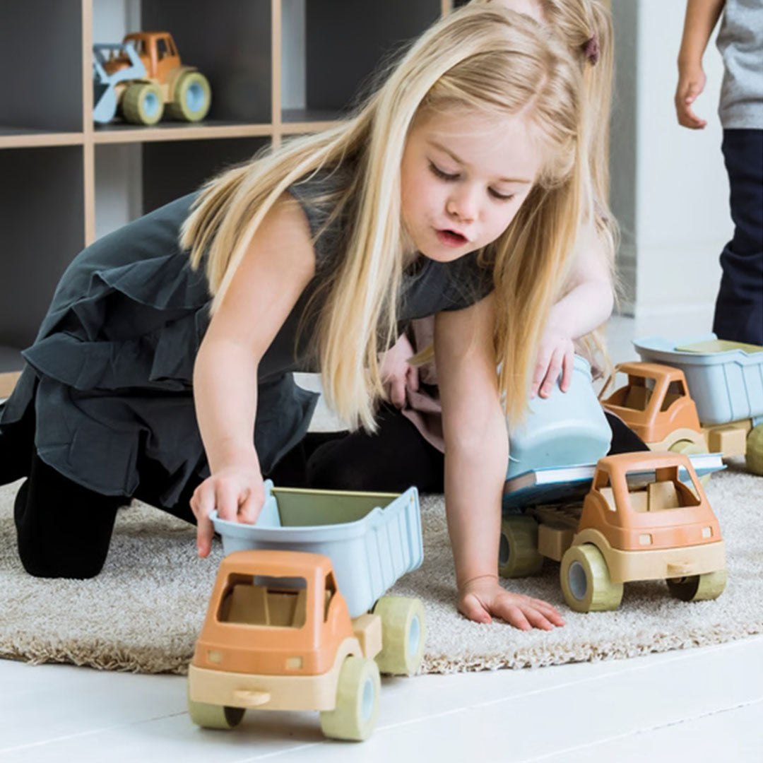 Dantoy bio-toys kiepwagen blauw