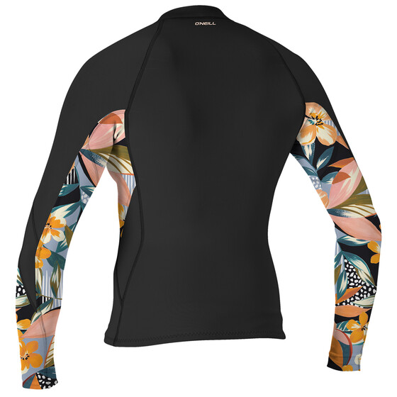 O'Neill Wetsuits Wms Bahia 1/0.5mm Full-Zip Jacket Blk/Demiflor/Blk SU23