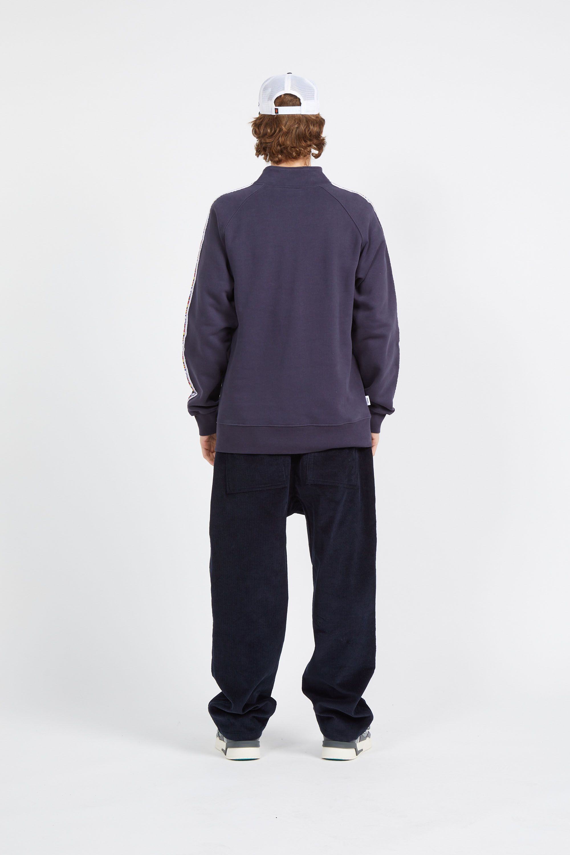 PARLEZ sweatshirt zippé Sampson Quarter Zip Navy Bleu