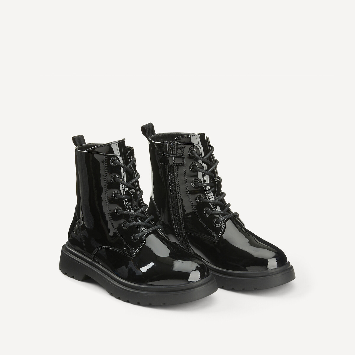 COLEÇÃO LA REDOUTE<br>Botas de verniz rendado