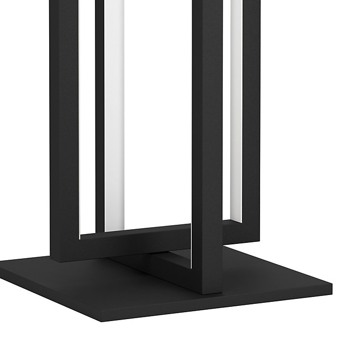 Lampe à poser LED intégrée Siberia IP20 15,5W L.16 x l.16 x H.43 cm Eglo noir dimmable