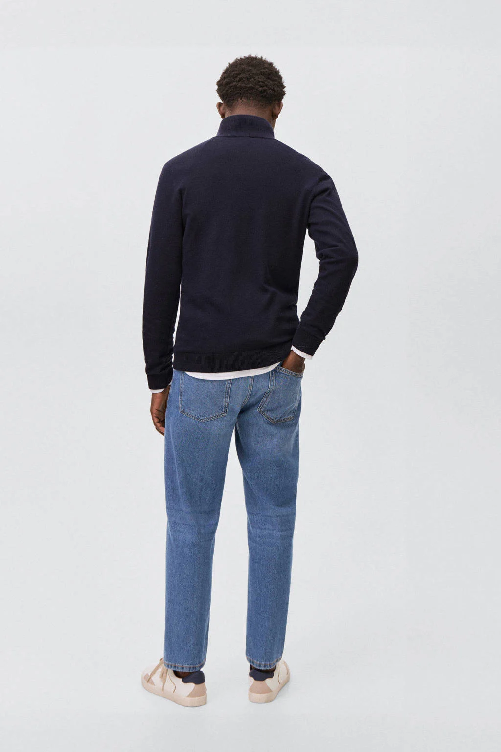 MANGO TEEN trui marine gebreid