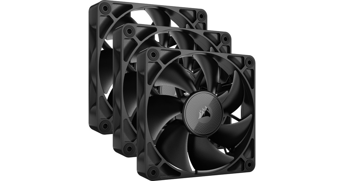 CorsairiCUE LINK RX120 Starterskit case fans  (Zwart, 3 stuks, 120 x 120 x 25 mm, PWM)