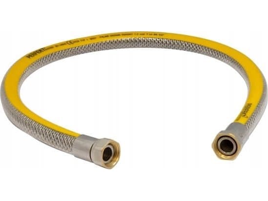 Perfexim PHA-250/2 DN12 tilkoblingsslange Type1 WW L-2000 Sikker metalltilkoblingskabel, korrugert, fleksibel EN14800