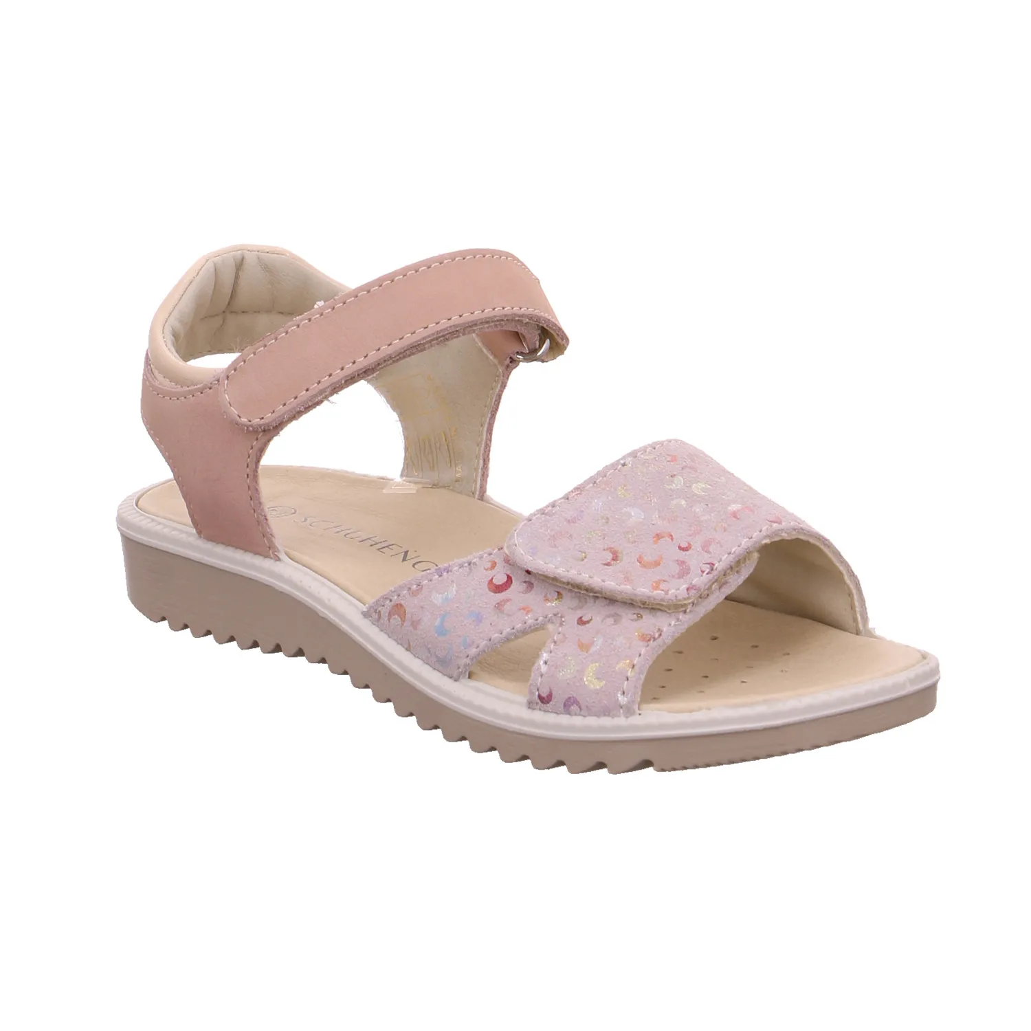 SCHUHENGEL Mädchen-Sandale Rosa Leder  Sommerschuh