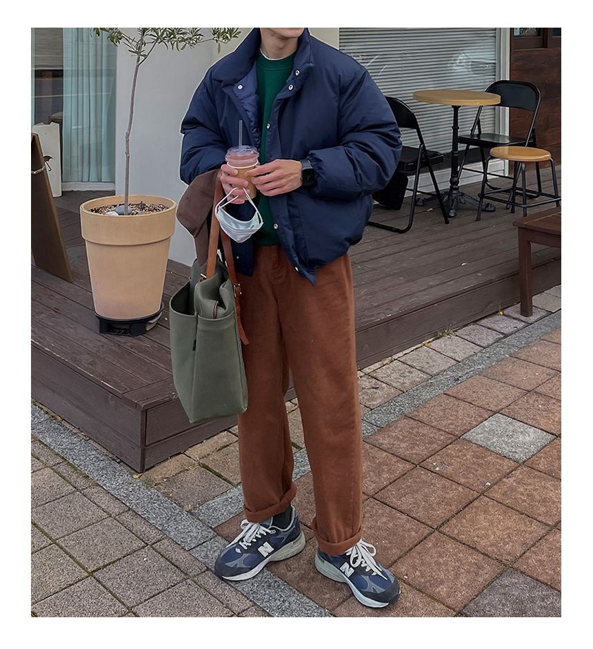 Okwano - Pufferjack met opstaande kraag en rits