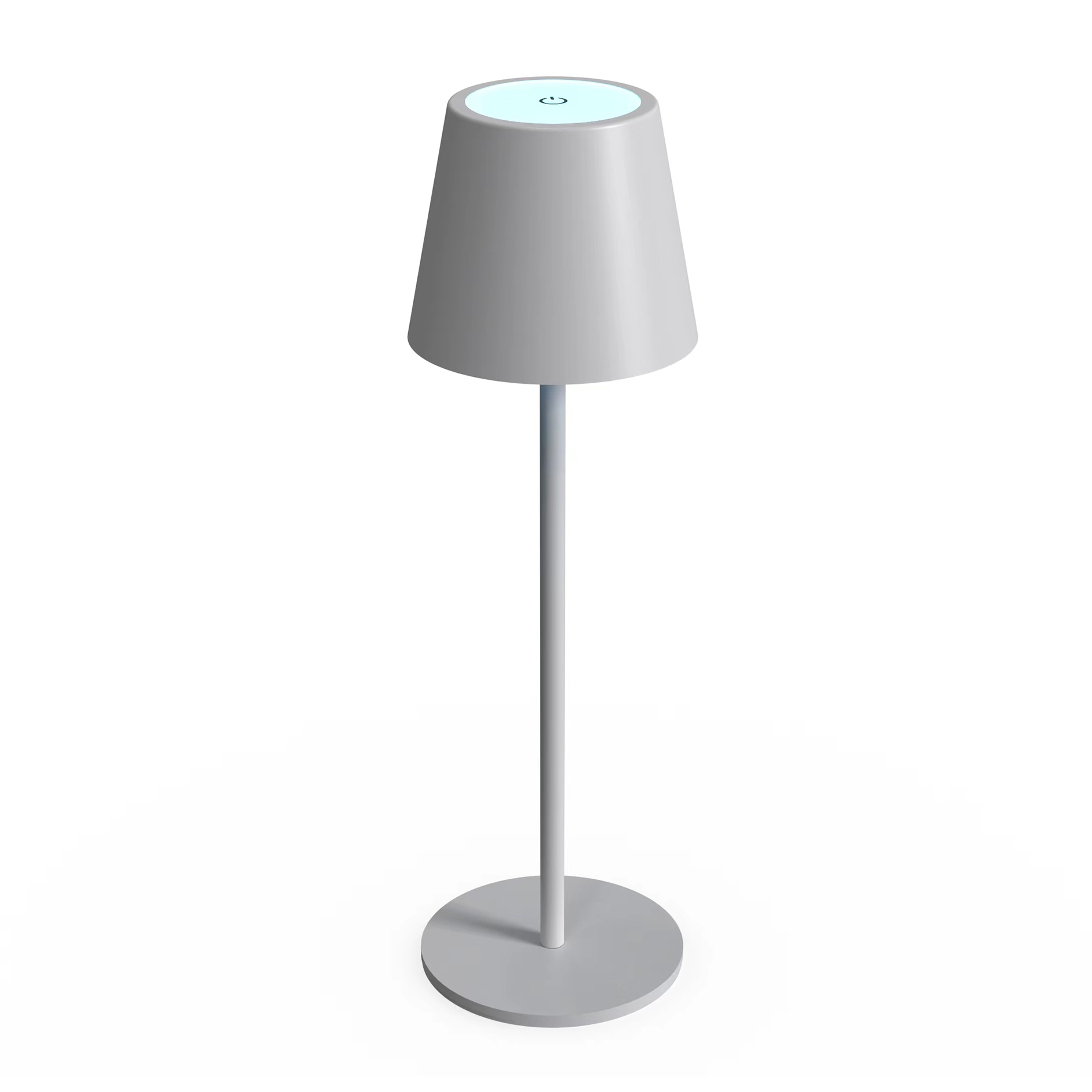 LED-RGB-Tischleuchte - grau - Touchdimmer