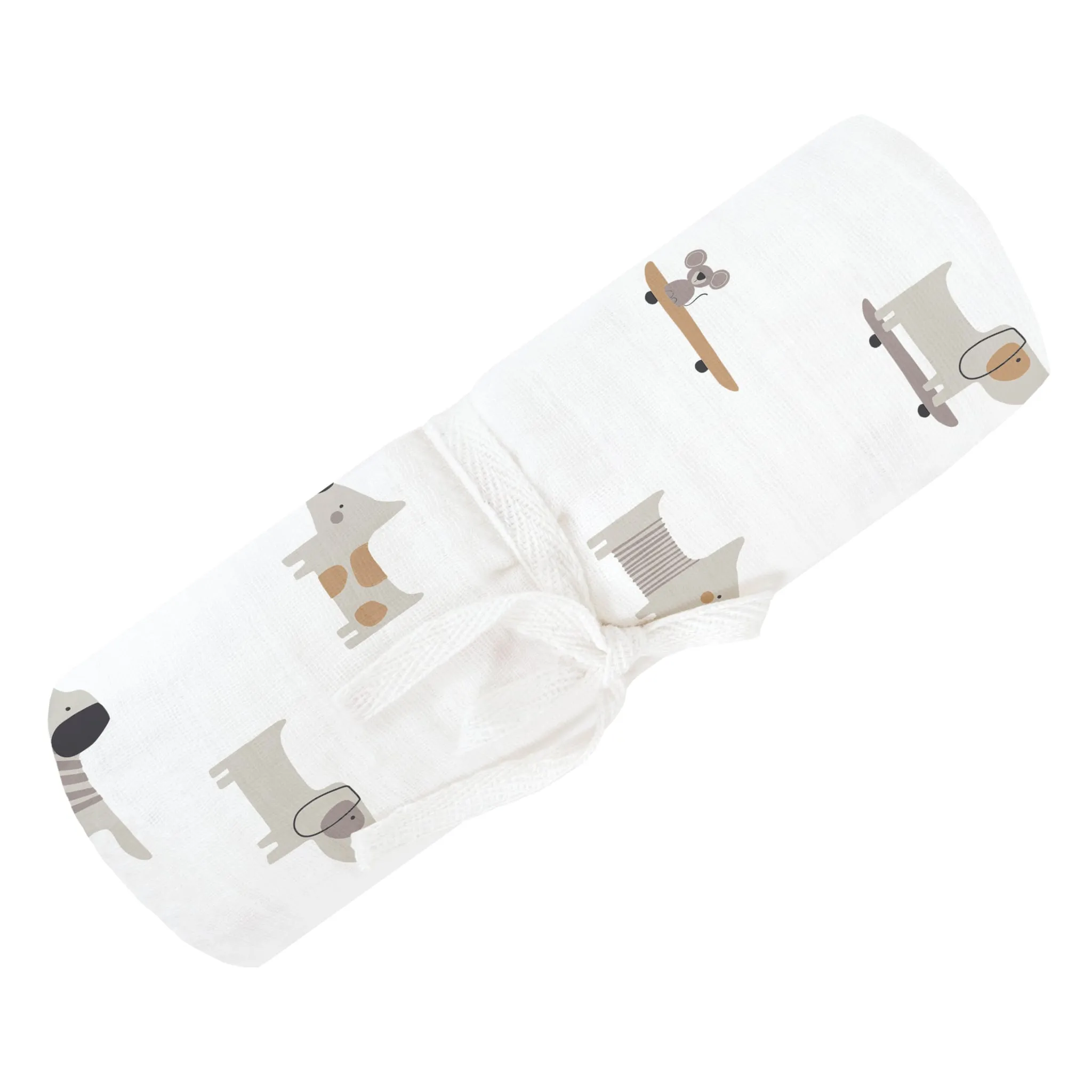 Perlimpinpin Couverture Mousseline - Chiens