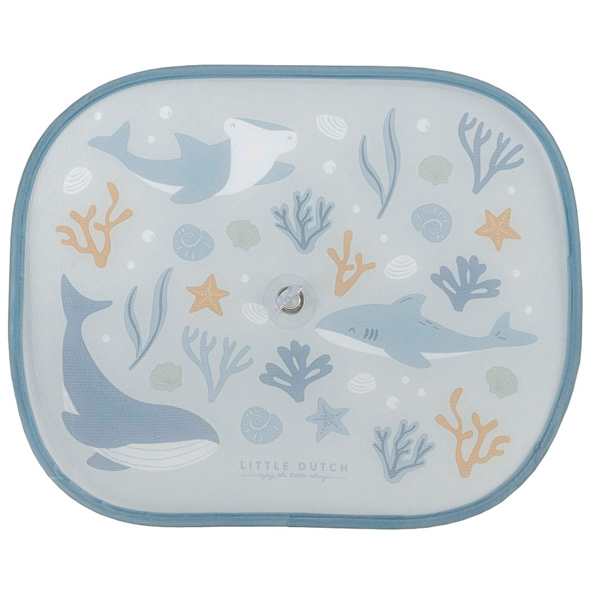 Little Dutch Ocean Dreams zonneschermpjes Blue - zonneschermen - Prénatal