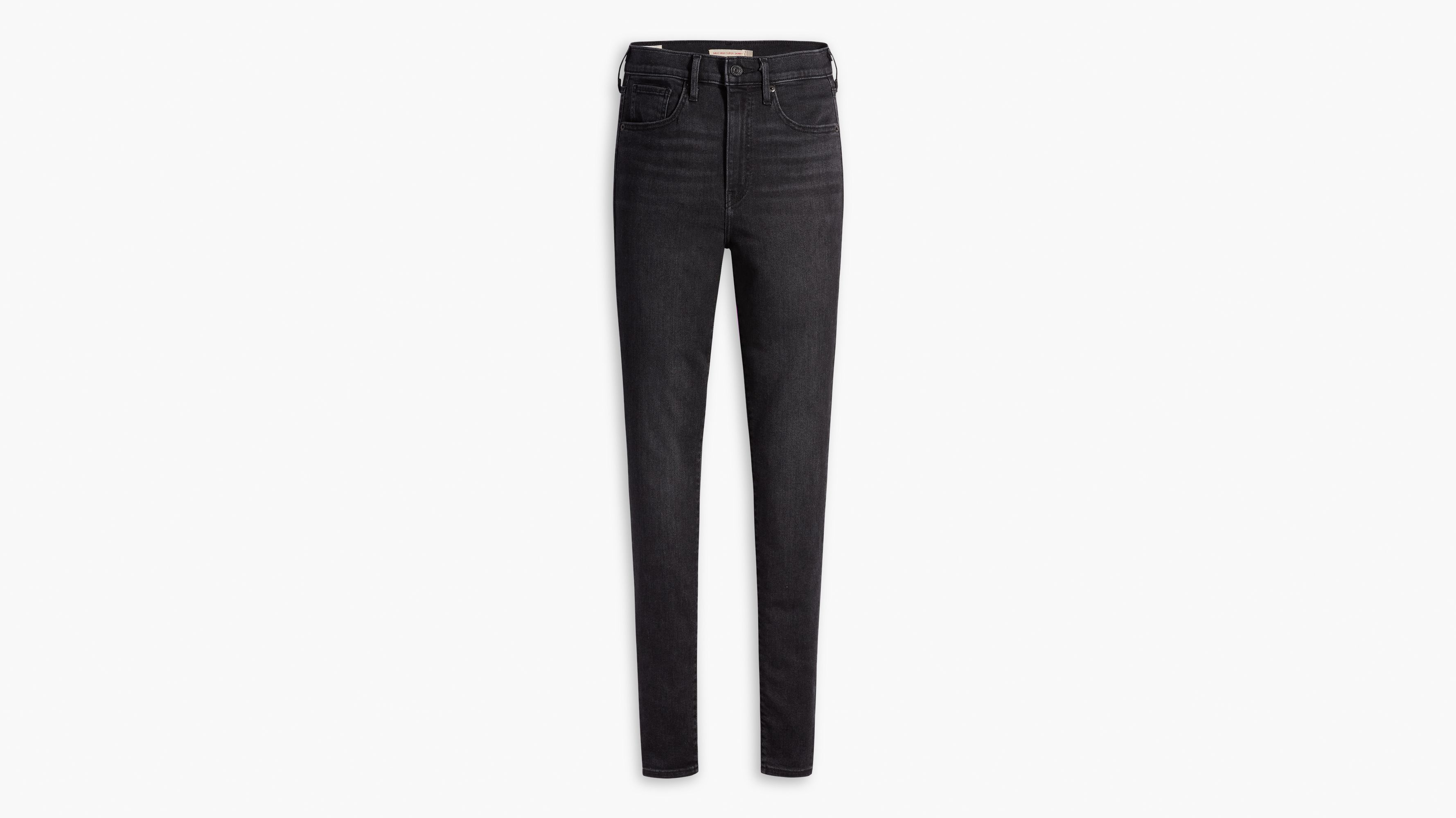 Jean Mile High Super Skinny - Black Ground - Noir
