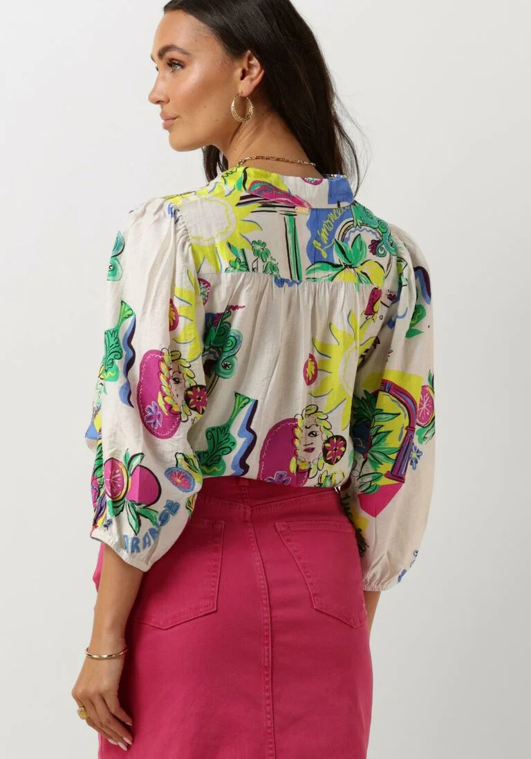 POM AMSTERDAM witte pom amsterdam blouse sicilian love blouse