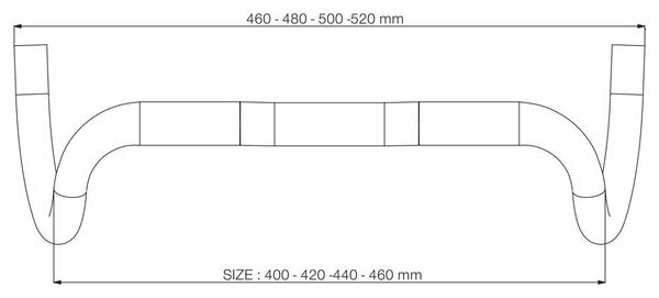 Cintre Deda Gravel 100 Aluminium BOB