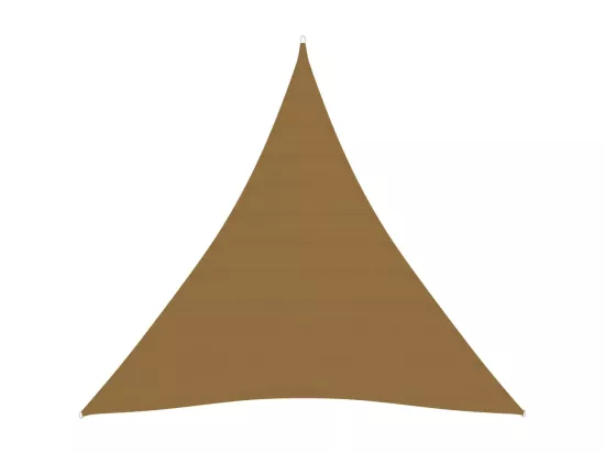 Voile d'ombrage 160 g/m² Taupe 3x3x3 m PEHD