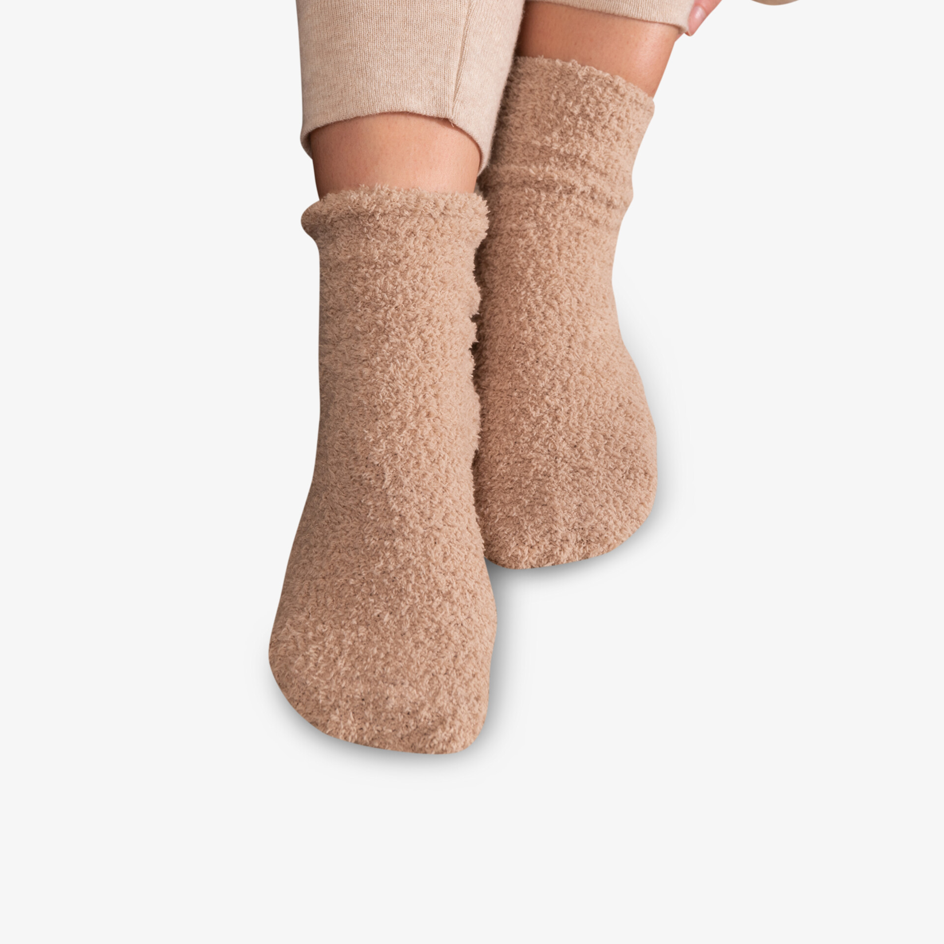 camano Kuschelsocken beige