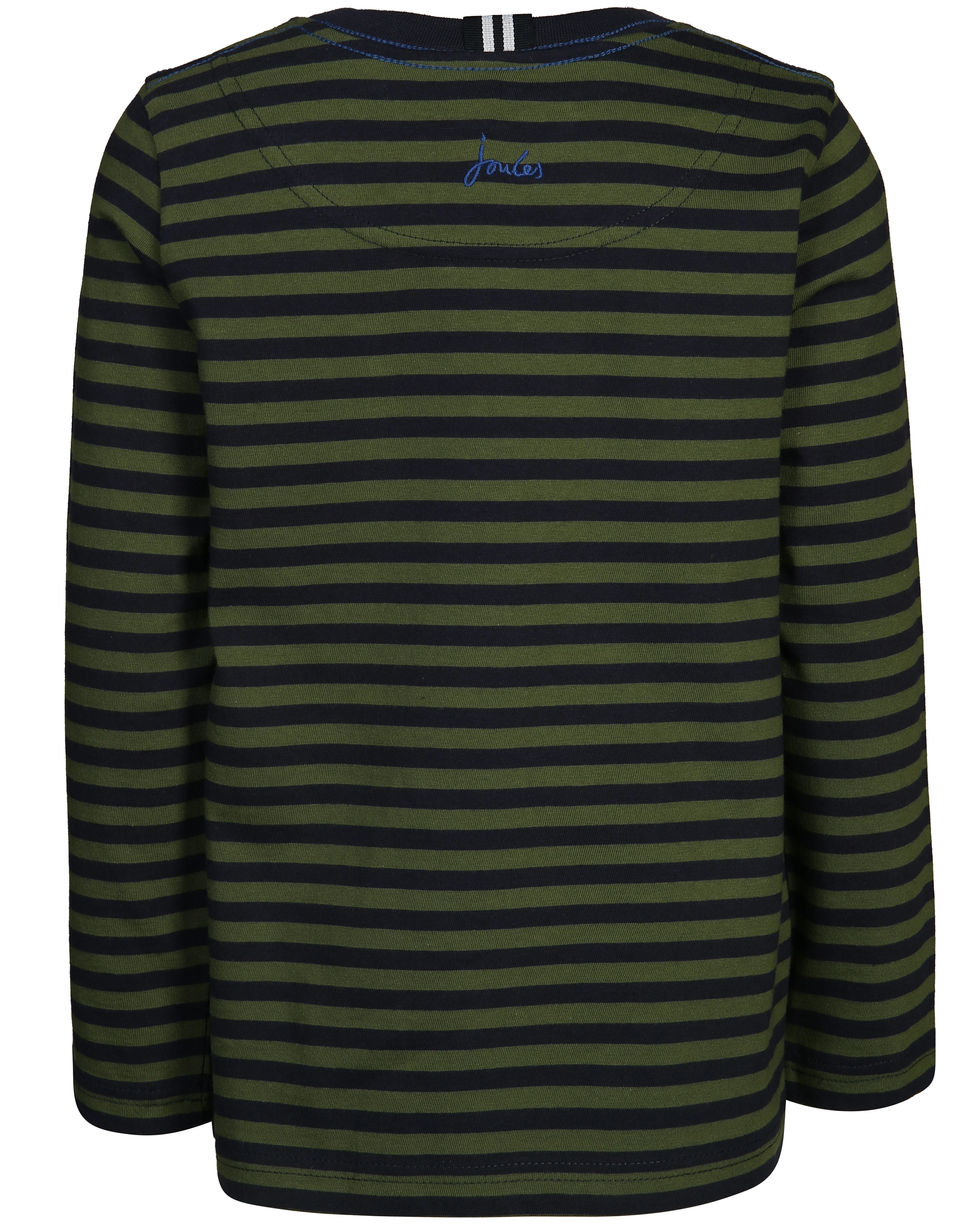 Langarmshirt MARLIN – STRIPE in grün/navy
