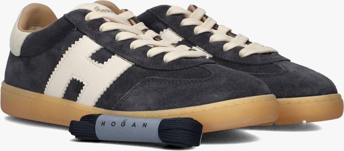 blauwe hogan lage sneakers cool allacciato h