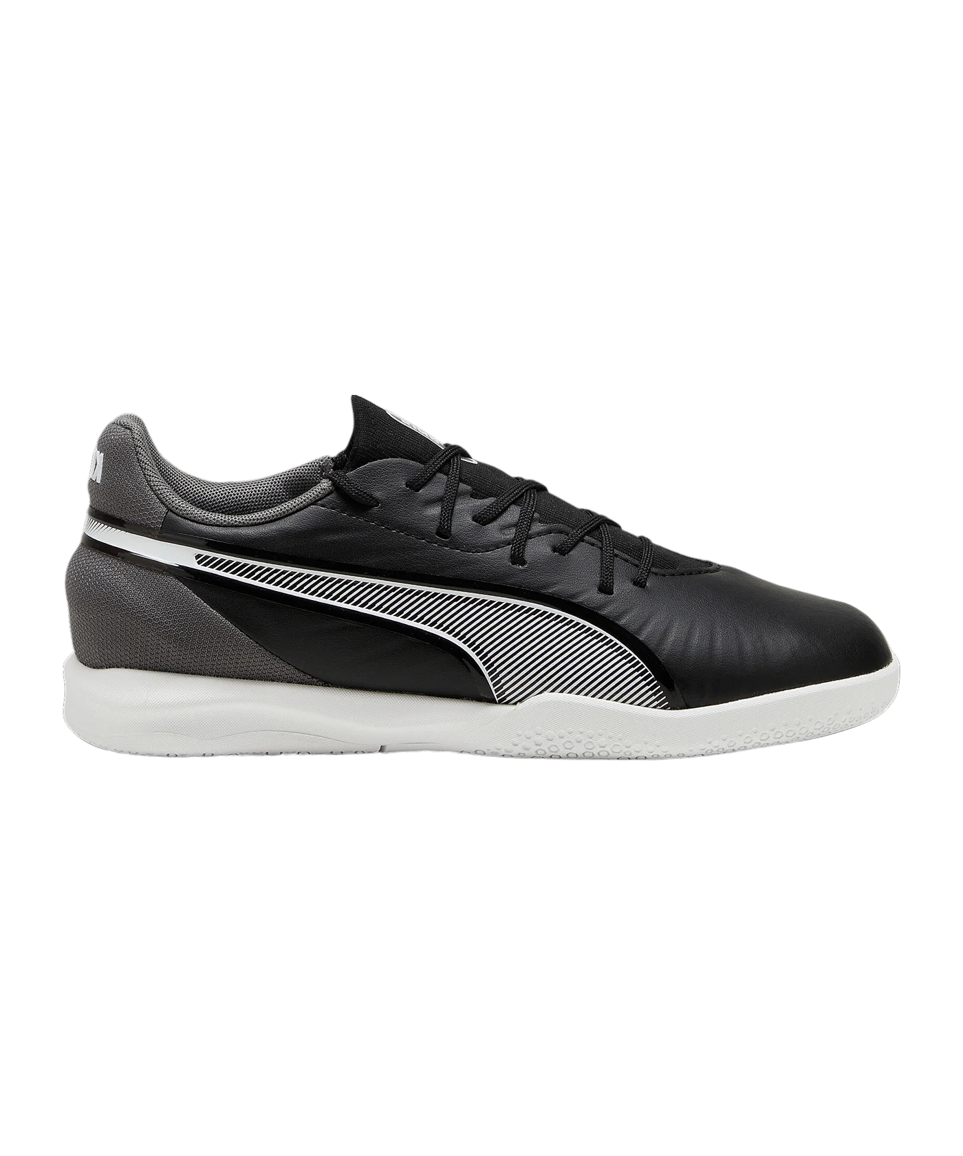 PUMA KING Match IN Eclipse Kids Schwarz Weiss F01