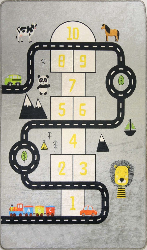 Mani Textile TPS_CIRC_MARELL - Tapis Enfant Circuit de Voiture