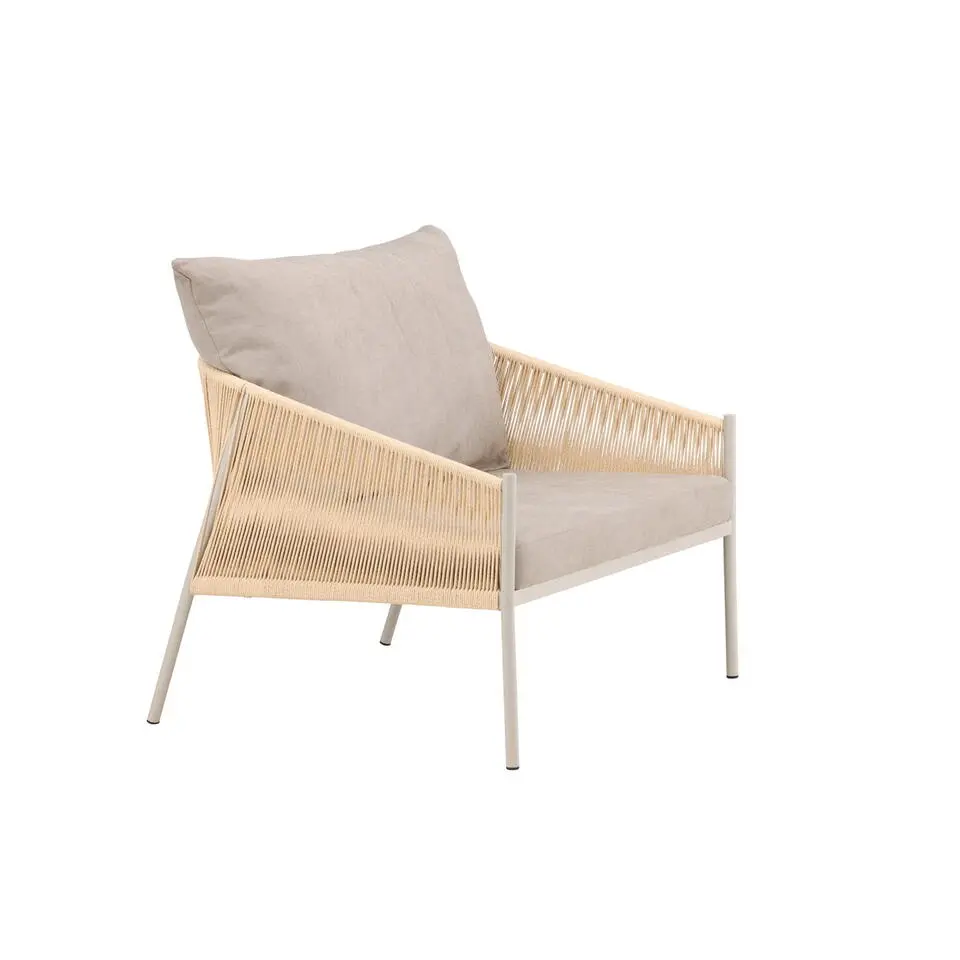Fauteuil Beige Stof - 90x98x74cm - Louie