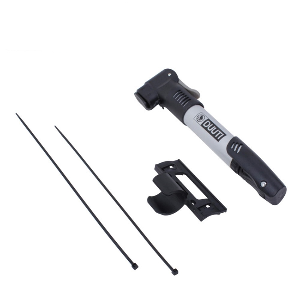 Fahrrad Velo Mini Luftpumpe Presta / Schrader Wendeventil   Montagevorrichtung - Schwarz