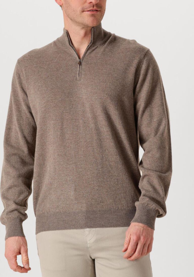 bruine filippo de laurentiis trui mezza zip ml