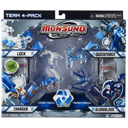 Jakks Pacific Monsuno Combat Pack 4er Set, 3-fach sortiert