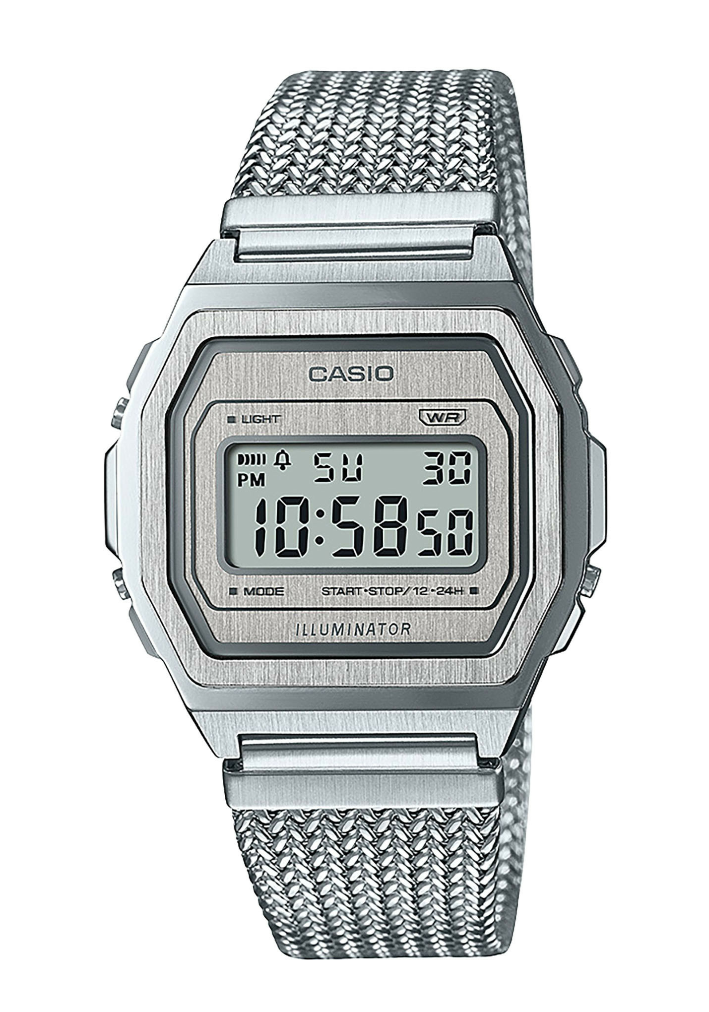 Casio Vintage Steel Armbanduhr A1000MA-7EF