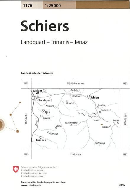 BUNDESAMT - 1176 SCHIERS ECHELLE 1 25 000