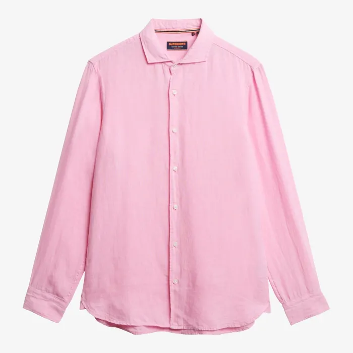 Superdry Vacation Linen LS Overhemd Heren