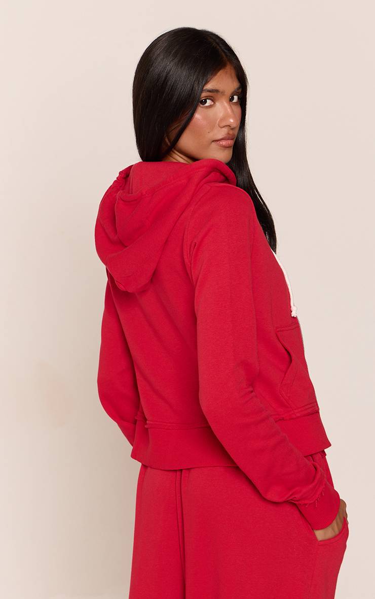 Rouge Sweat À Casynthétiqueche Ajusté Avec Cordon De Serrage Contrasté