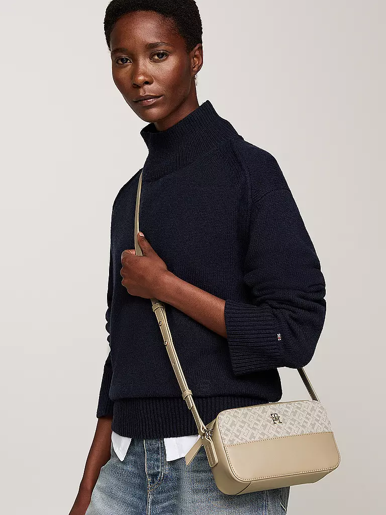 TOMMY HILFIGER Tasche - Mini Bag TH JACQUARD CAMERA BAG beige