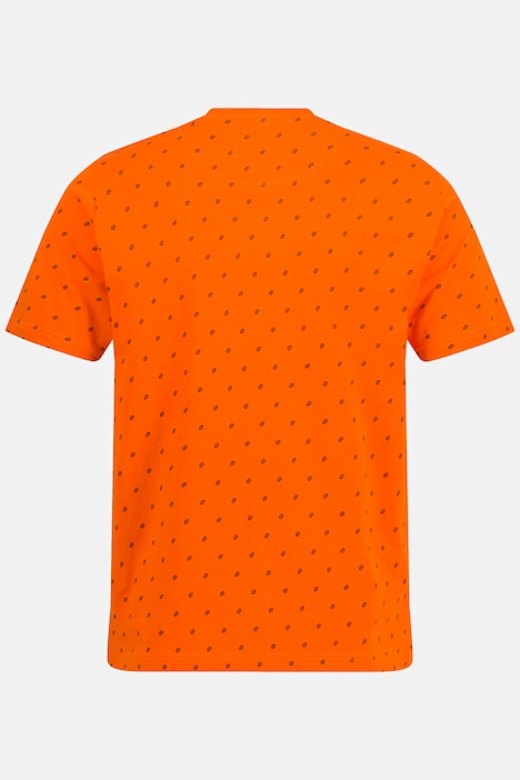 Schlafanzug-Shirt, Halbarm, Minimal Print, Rundhals