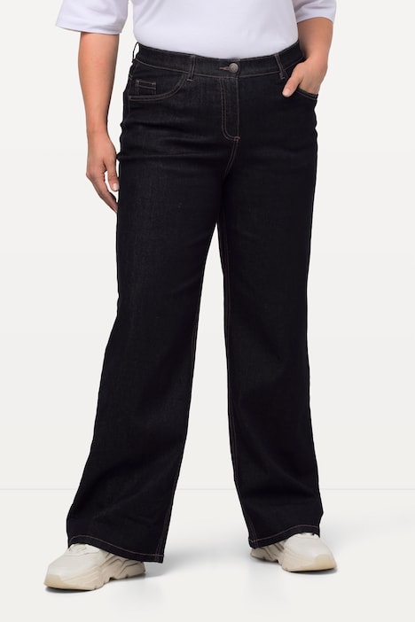 Jeans Mary, weites Bein, 5-Pocket-Schnitt, Komfortbund