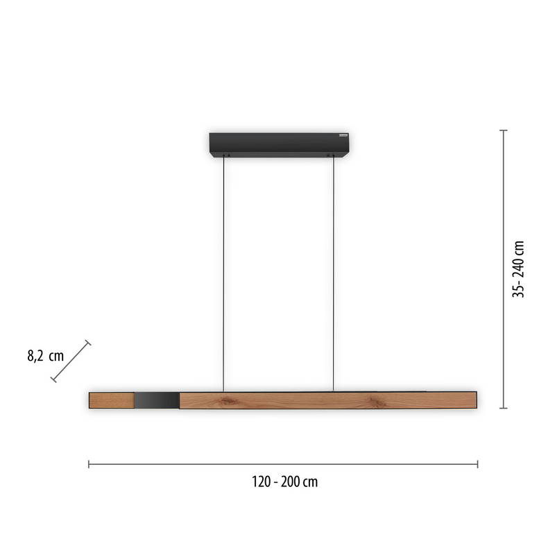 Paul Neuhaus LEDPendelleuchte PURE-MOTO-RISE